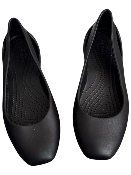CROCS Shoes - Crocs Sloane Ballet Flats Women's Size 9 Black Slip On Comfort Shoes